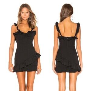 NWT Lovers and Friends Nicolette Ruffled Mini Dress Lolita Coquette Romantic